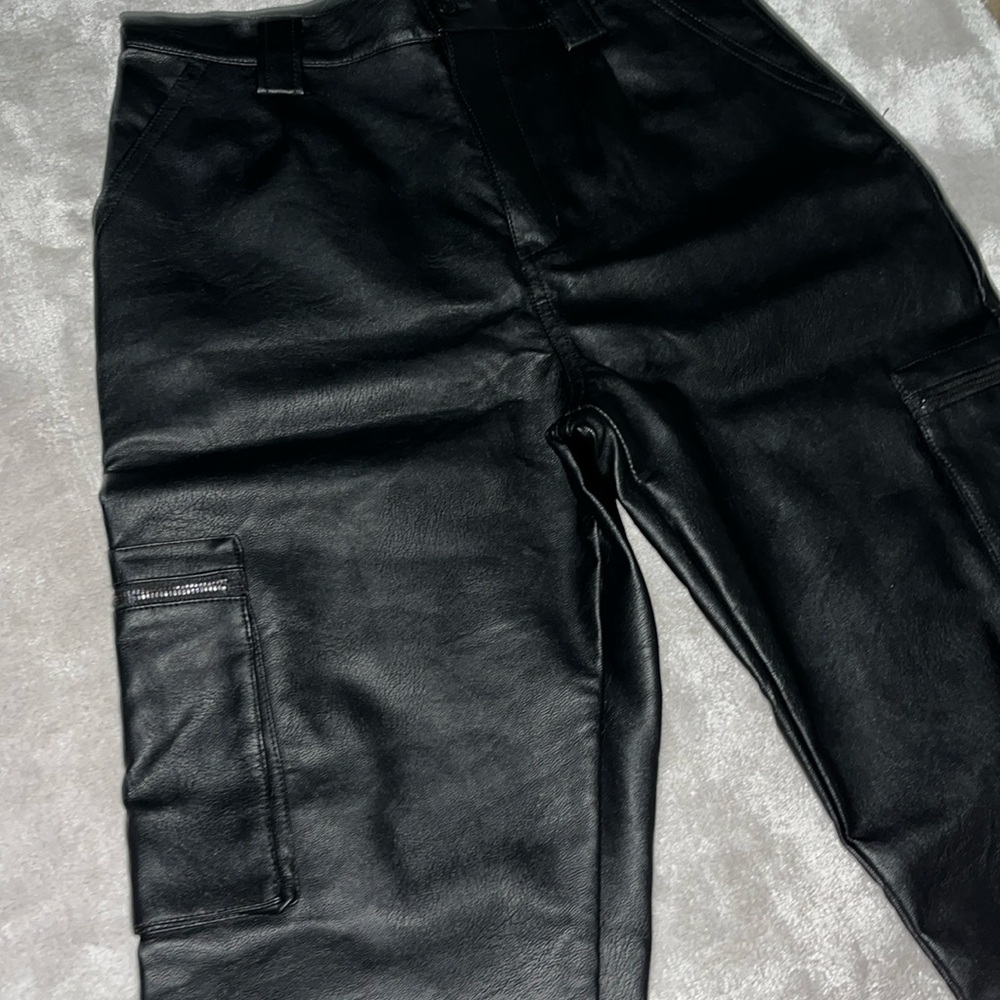Moto leather pants